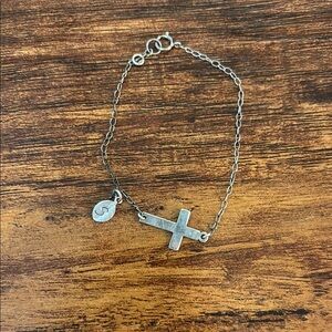 Silver Cross Bracelet